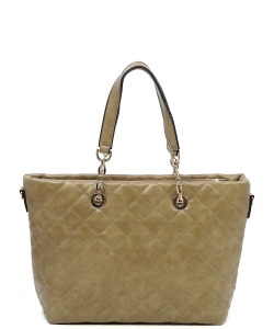 Classic Quilted Shopper DL2564Q STONE